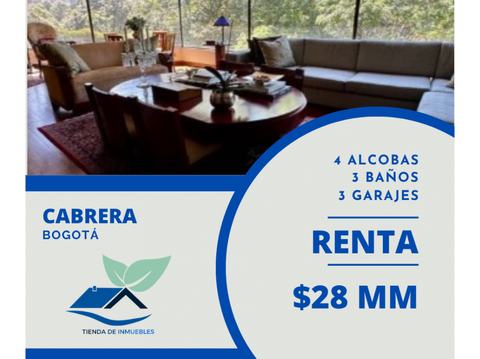 RENTA CABRERA 4 ALCOBAS