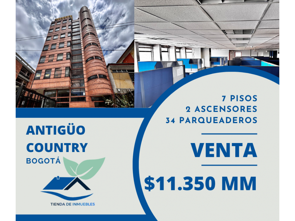 VENTA - EDIFICIO - 7 PISOS - 1.934 mt2 - ANTIGUO COUNTRY