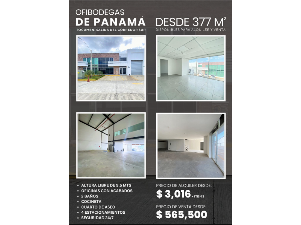 Ofibodega en Tocumen 377 m²: Alta Demanda y Conectividad Estratégica