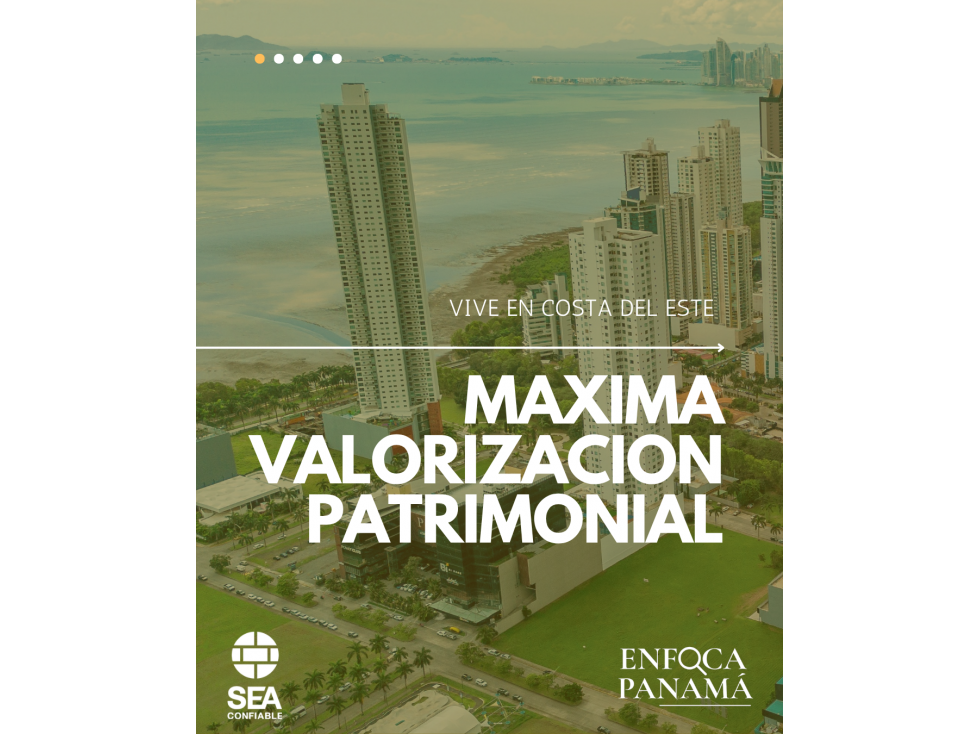 Apartamento en Costa del Este desde $320K | 83 m² | 2 recámaras