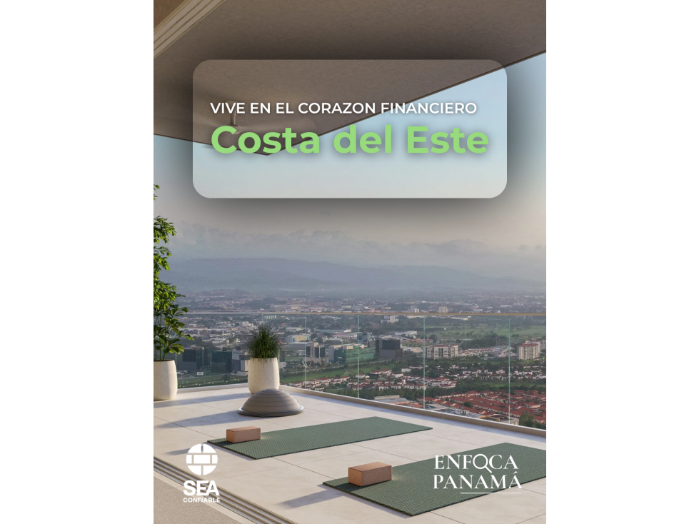 Apartamento en Costa del Este desde $563K|128 m² con espacio flexible