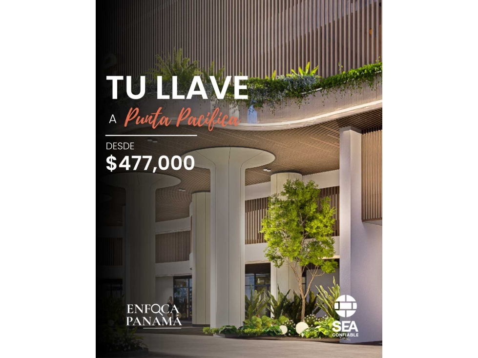 ESTRENA EN PUNTA PACIFICA DESDE $477K | Edificio Residencial Nuevo