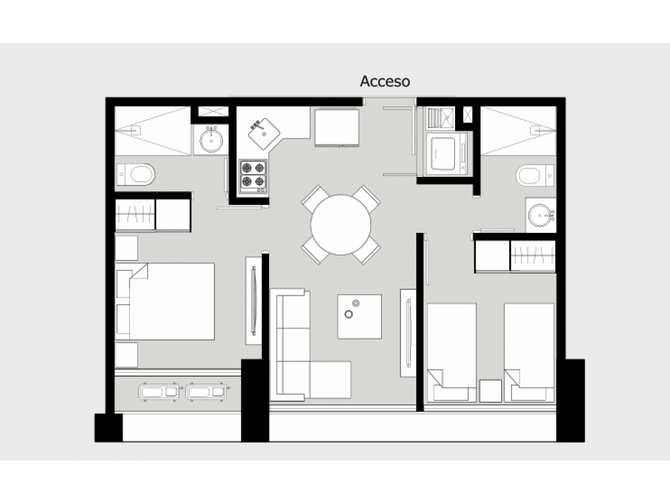 SEA CONFIABLE VENDE APARTAMENTO EN PROYECTO NOSTRUM 2 RECAMARAS — foto 4