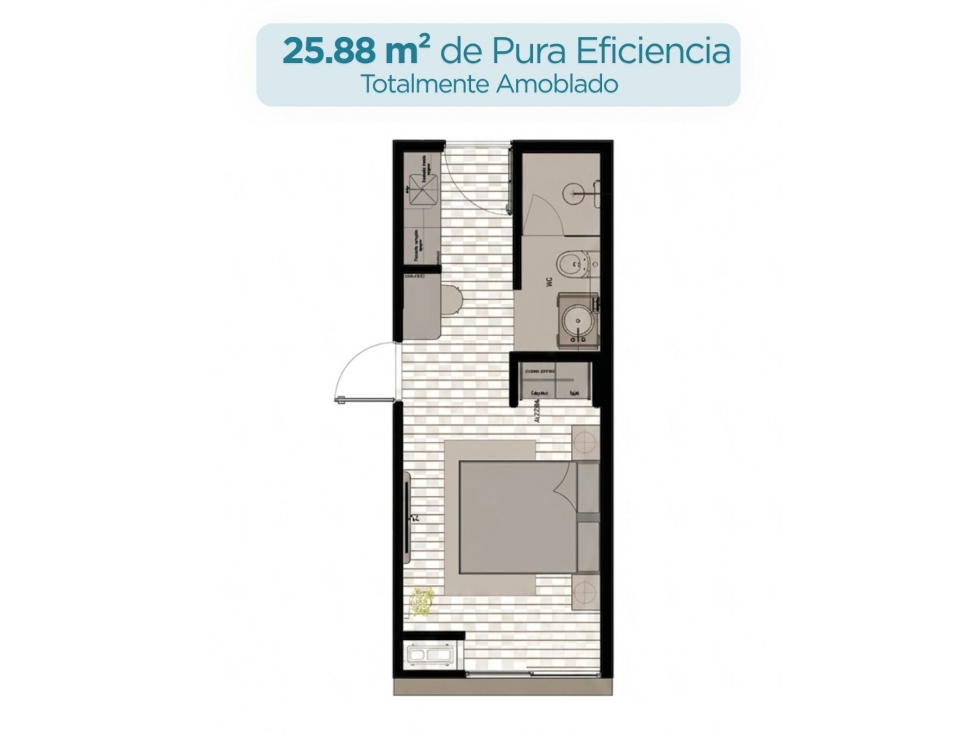 Inversión Renta Corta Legal Bella Vista 25.88 m² desde 144K Amoblado — foto 6