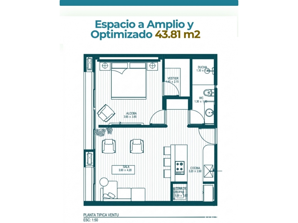Inversión en Renta Corta Legal | Bella Vista |43.81 m² | Desde 200K — foto 6
