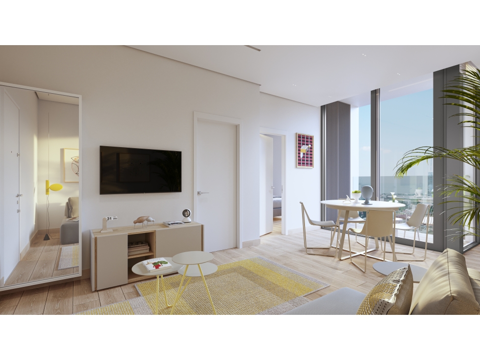 SEA CONFIABLE VENDE APARTAMENTO EN PROYECTO GESTI CON BALCON