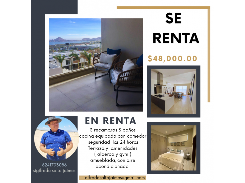 SE RENTA CONDO EN VISTA VELA CABO SAN LUCAS