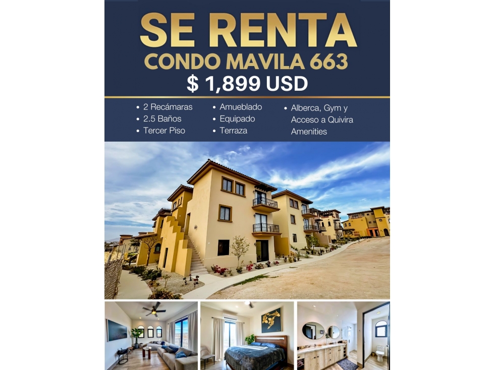 CONDO MAVILA 663 EN RENTA