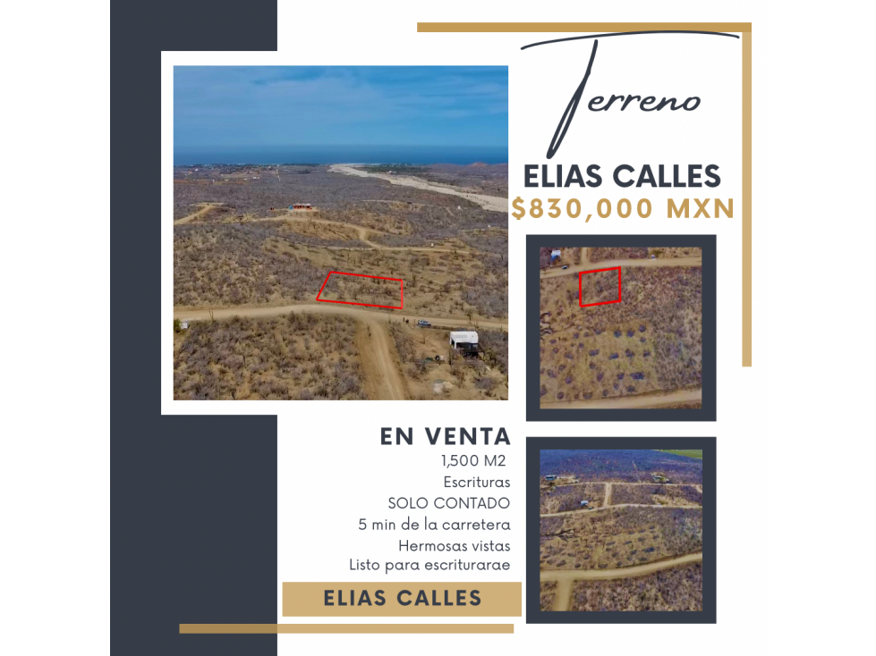 Terreno en Venta en Elías Calles B.C.S - 1