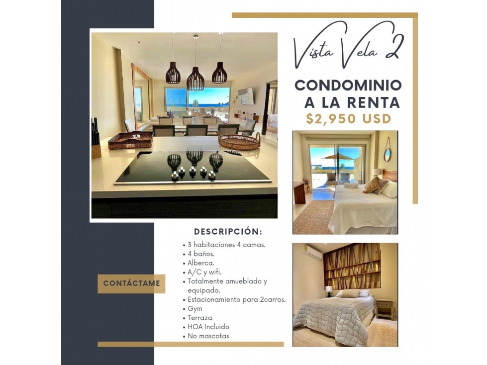 Condominio En Renta en Cabo San Lucas, Vista Vela ll