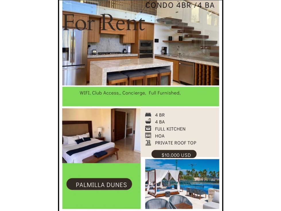 Loft Palmilla Dunes 4 recámaras