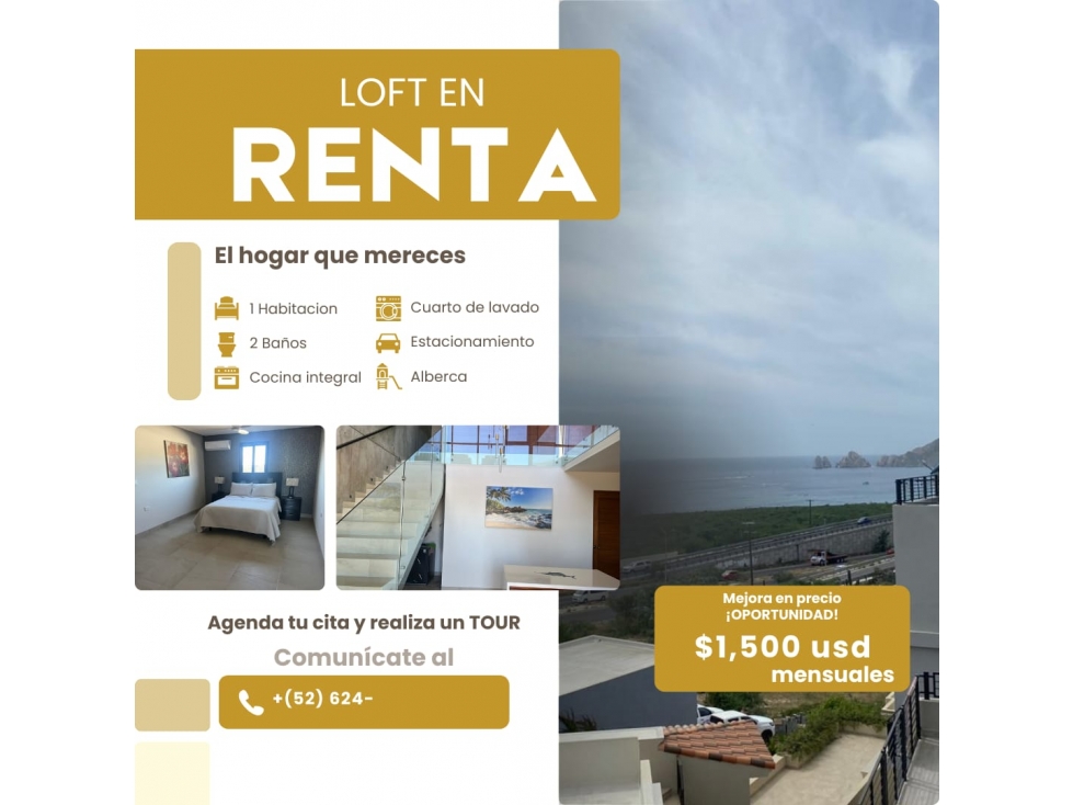 Departamento en Renta en Los Cabos