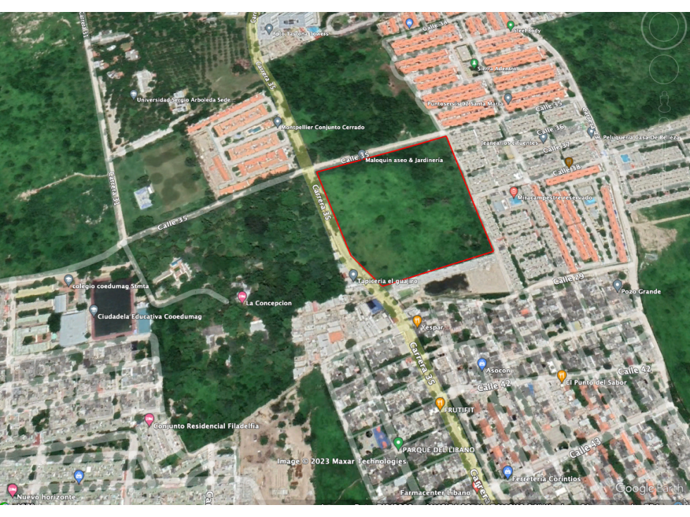 Se vende lote urbano por sector Universitario - Santa Marta