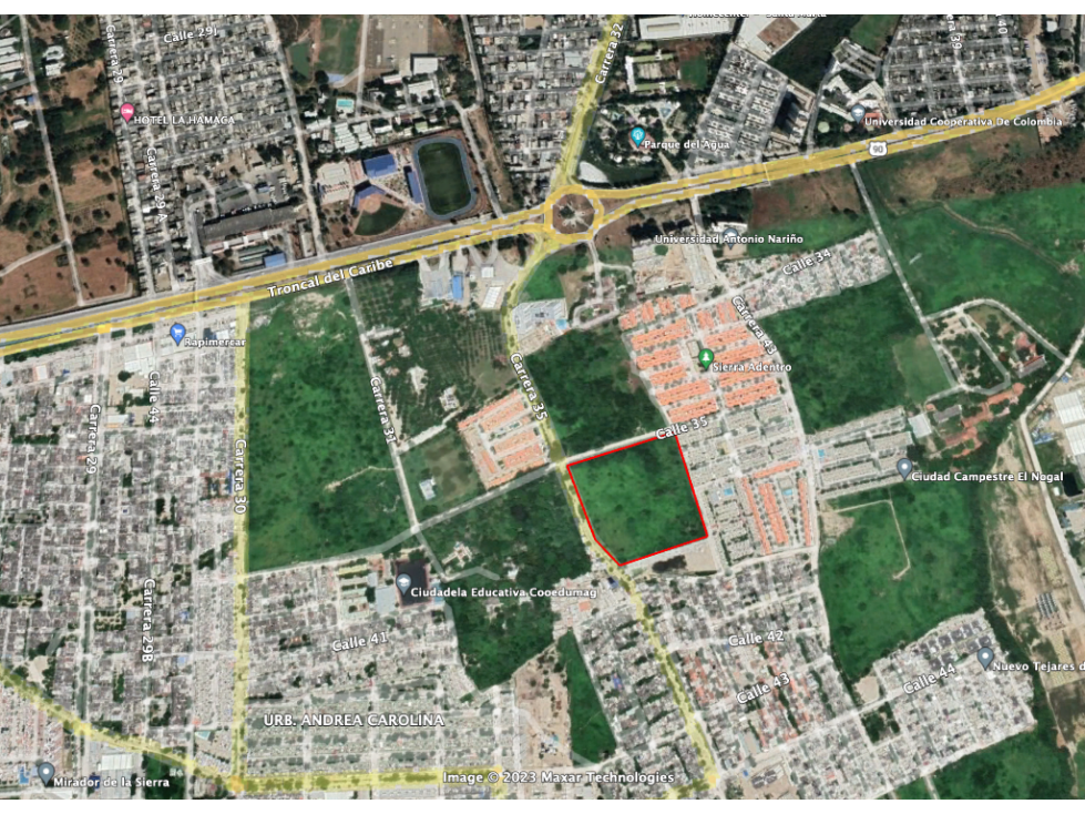 Se vende lote urbano por sector Universitario - Santa Marta — foto 2