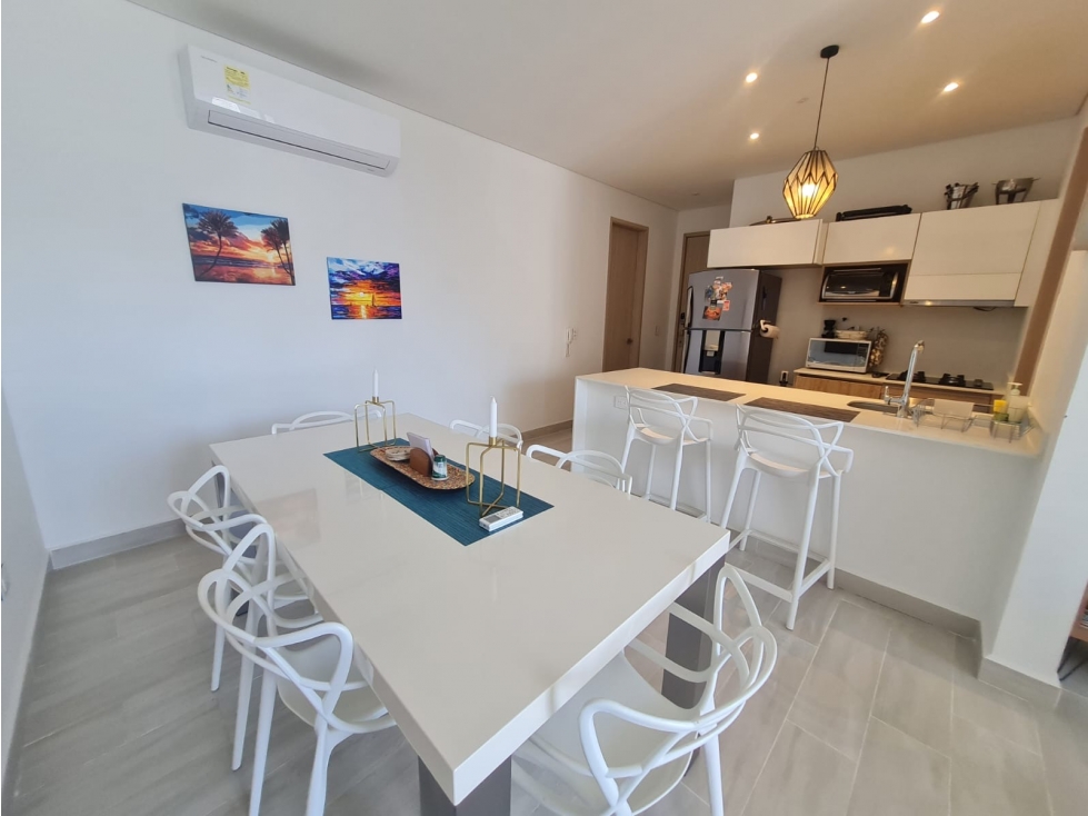 Venta apartamento de 2 habitaciones en Playa salguero, Santa Marta — foto 6