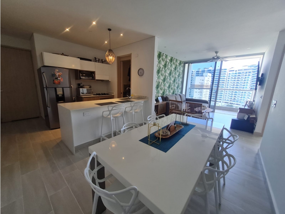 Venta apartamento de 2 habitaciones en Playa salguero, Santa Marta — foto 3