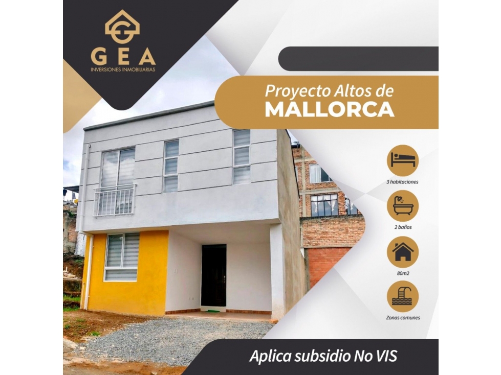 Venta de Casas en Popayán, Altos de Mallorca - B/San Ignacio