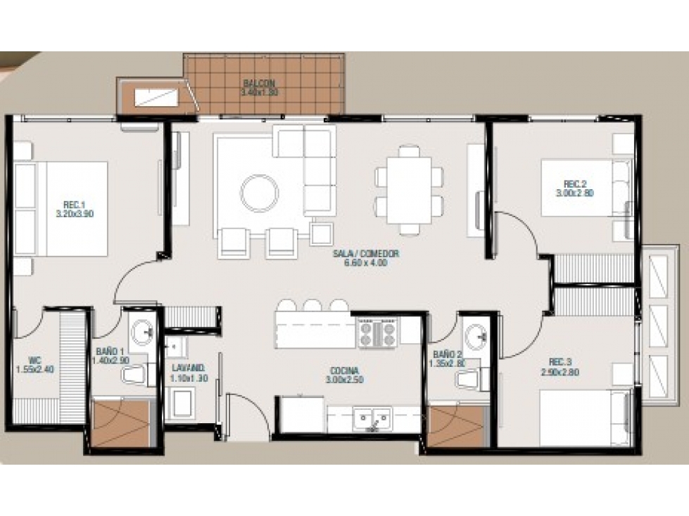 $15K Off en tu Nuevo Apartamento de 3 Rec. en Parterre Panamá Pacífico — foto 4