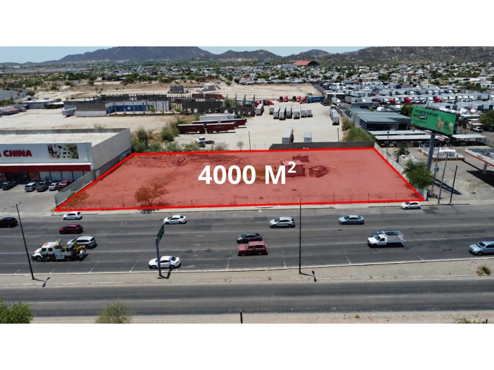 Rento lote comercial de 4000 m2 en Blvd Perisur en Hermosillo - 1