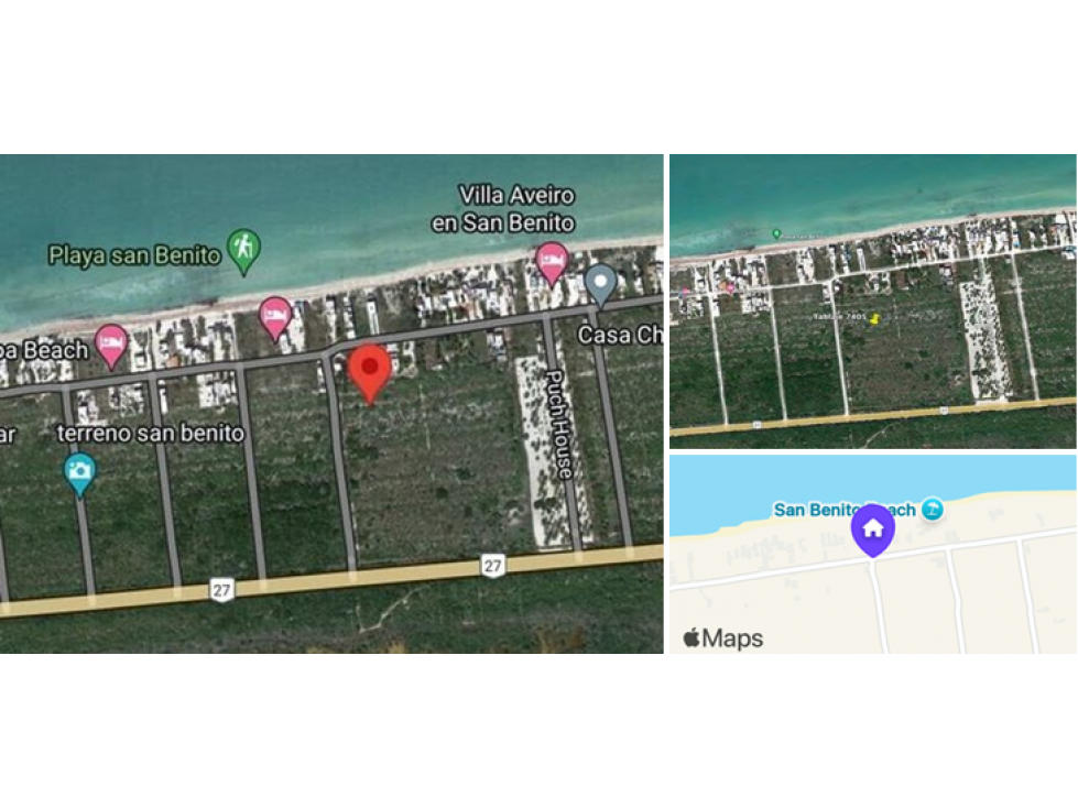 Terreno en venta en San Benito Yucatán (segunda fila en playa) - 5