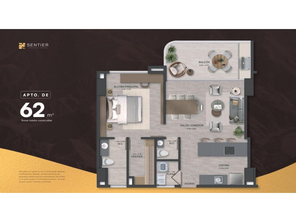VENTA DE APARTAMENTO EN ENVIGADO - ALTO DE LAS PALMAS — foto 5
