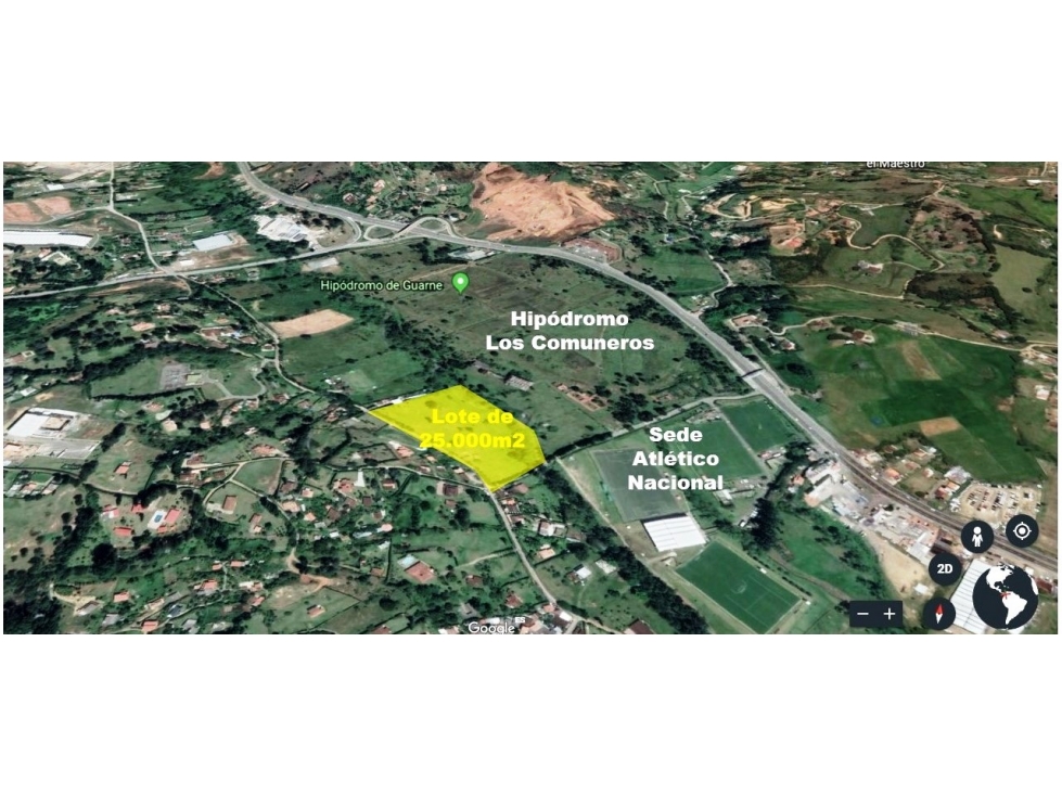 Lote de uso industrial en Guarne, sector Hipodromo