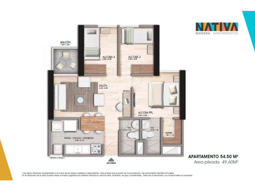 EN VENTA APARTAMENTO, EN OBRA GRIS EN BELLO, MEDELLIN PISO 11