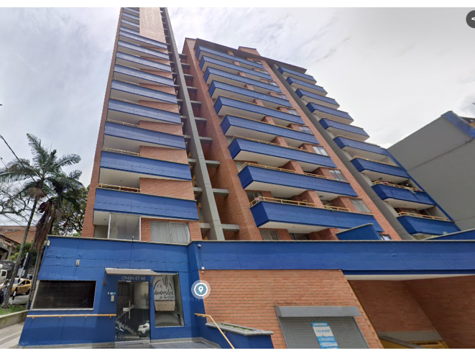 EN VENTA APARTAMENTO EN BOSTON, MEDELLIN PISO 17
