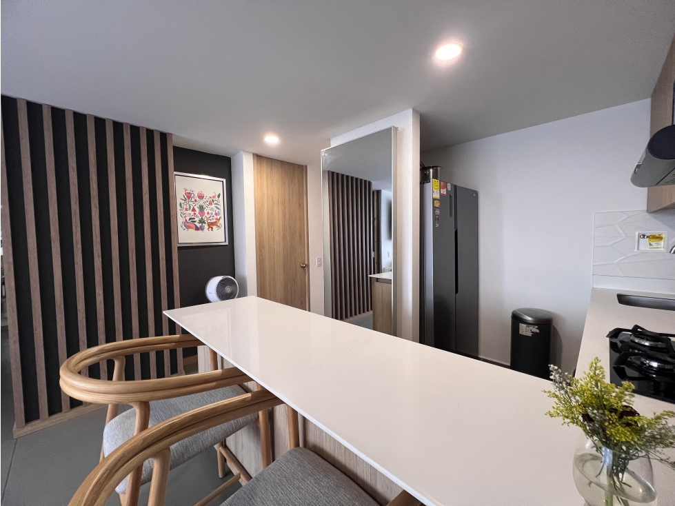 Apartamento amoblado en alquiler en guayabal