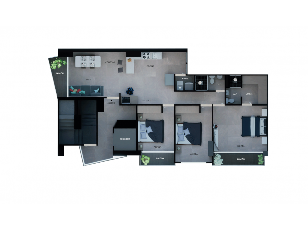 Apartamento en venta La Castellana, Medellin