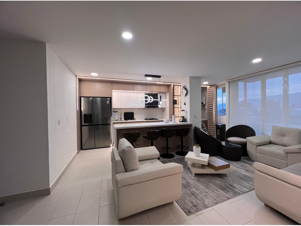 Apartamento amoblado en alquiler en Los Colores