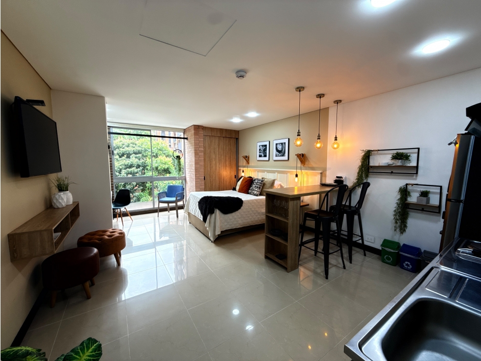 APARTAESTUDIO AMOBLADO EN EL POBLADO — foto 3