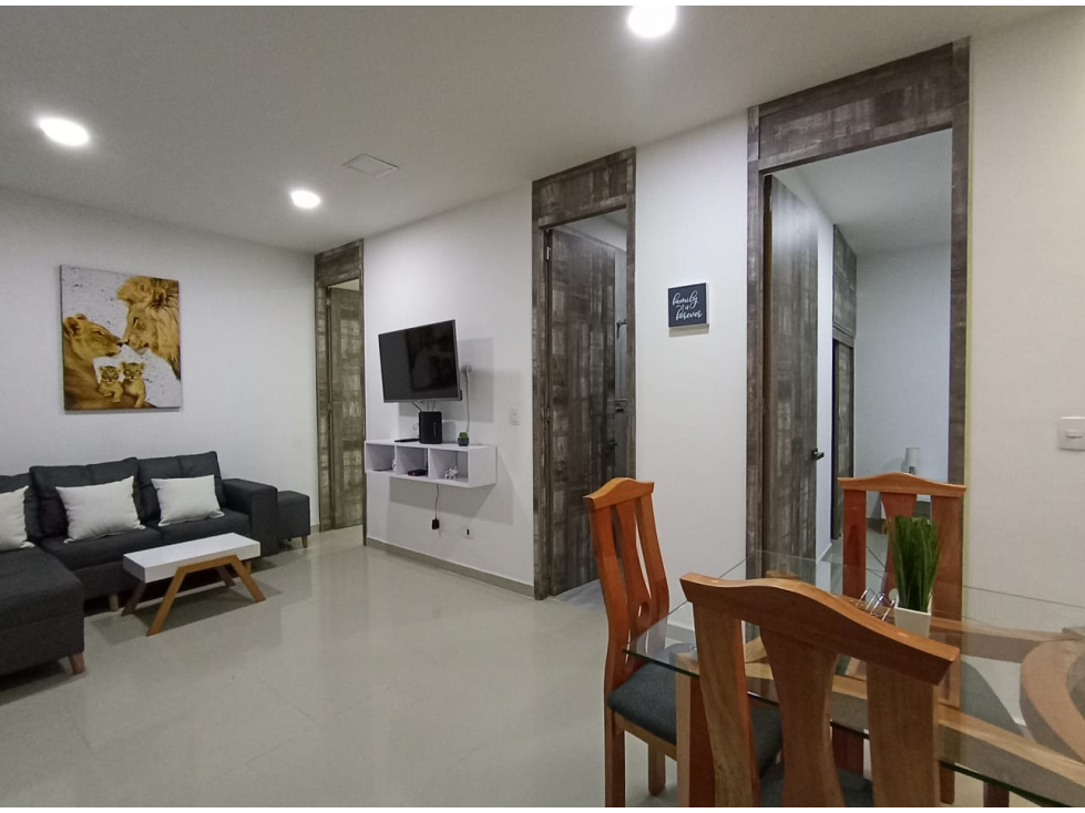 Apartamento amoblado en alquiler, en los Colores