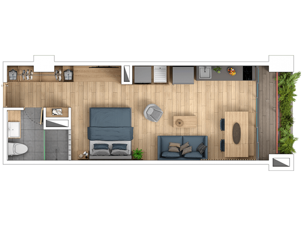 ¡ULTIMAS UNIDADES! Apartaestudios en LA CANDELARIA , 36,83 M2 — foto 2