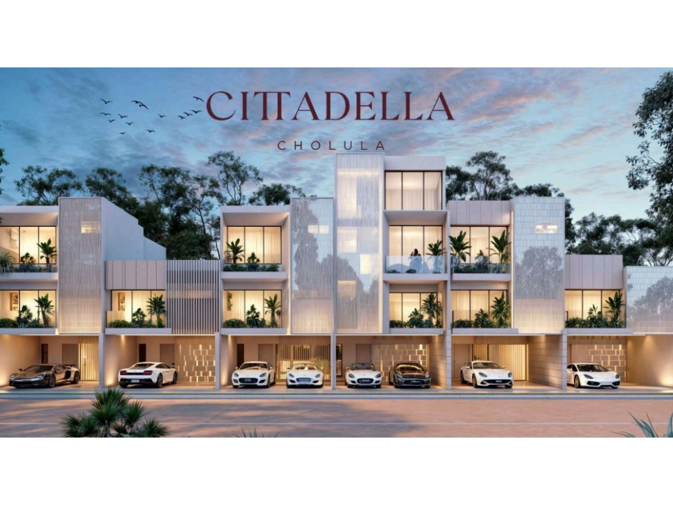Casas en Pre-venta Town House en Cholula, zona La Radial, Puebla.
