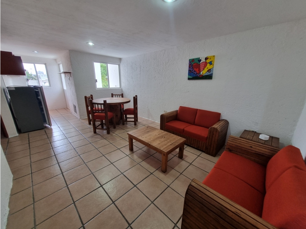 Departamento amueblado en renta cerca de la UDLAP, Cholula, Pue. - 1