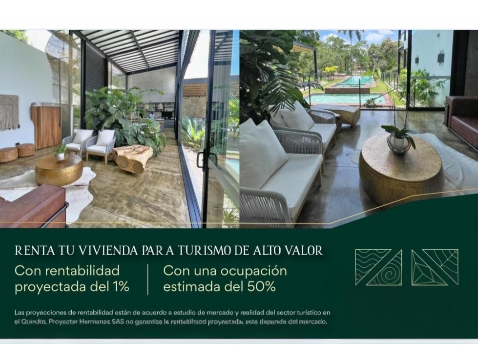 Casas campestres en proyecto luxury a tan solo 5 minutos de Armenia