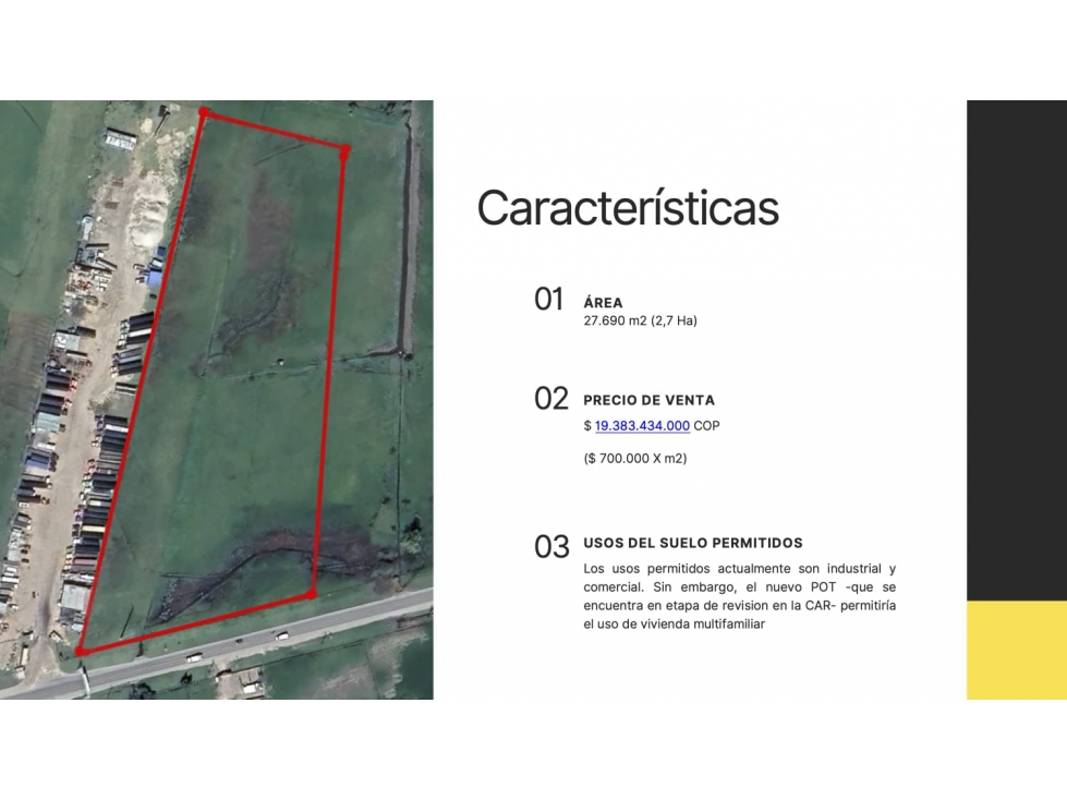 Venta Lote Industrial y comercial Zipaquira - 3