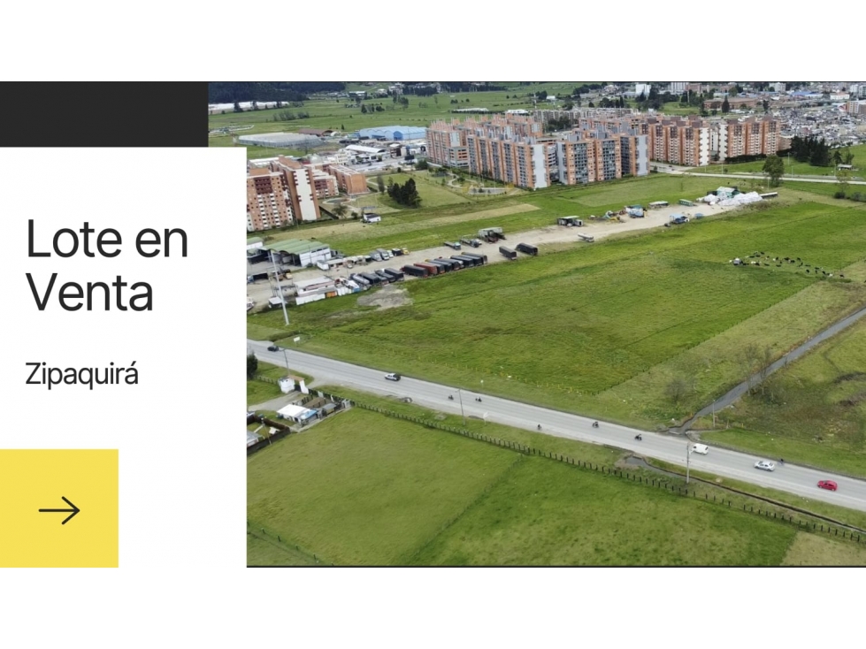 Venta Lote Industrial y comercial Zipaquira - 1