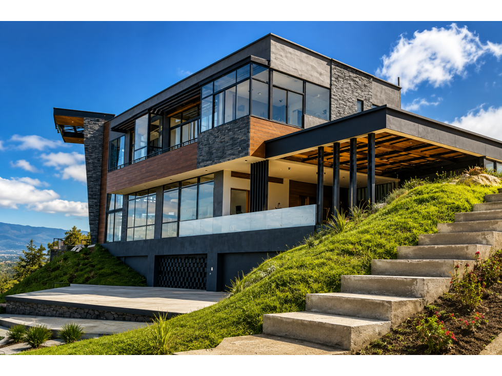 Mansión de Lujo con Vista Panorámica en un Lote de 10.000 m²