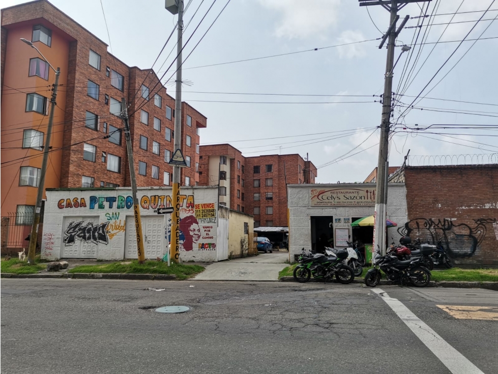 VENDO LOTE PARA PROYECTO DE CONSTRUCCIÓN BARRIO QUINTA RAMOS