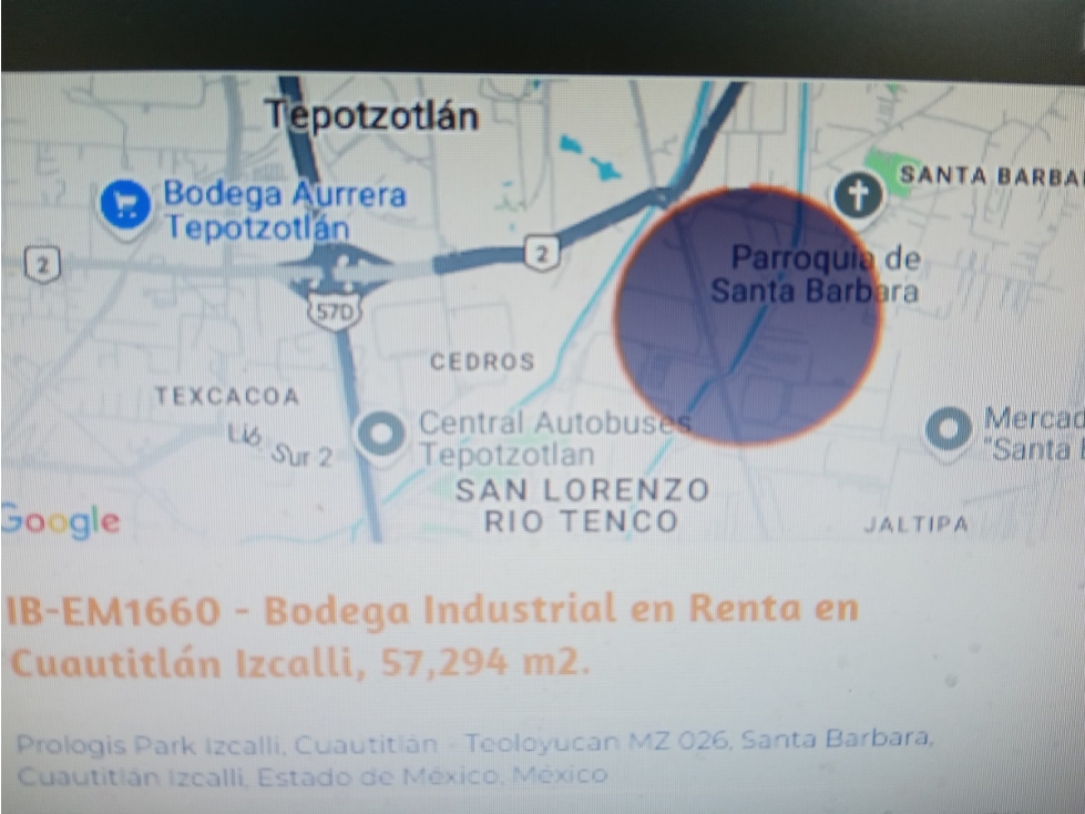BODEGAS 57294 M2 RENTA CUAUTITLAN IZCALLI EDO. MEX. - 3