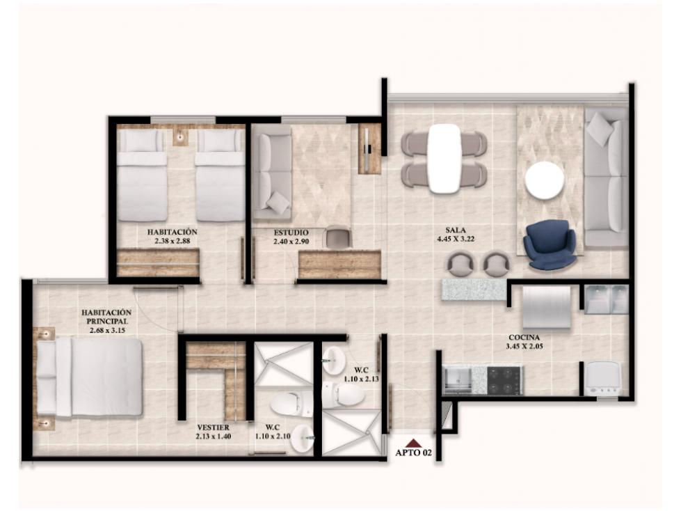 Nuevo Vendo apartamento, piso 2 con parqueadero propio,Tucumá Jamundi — foto 5