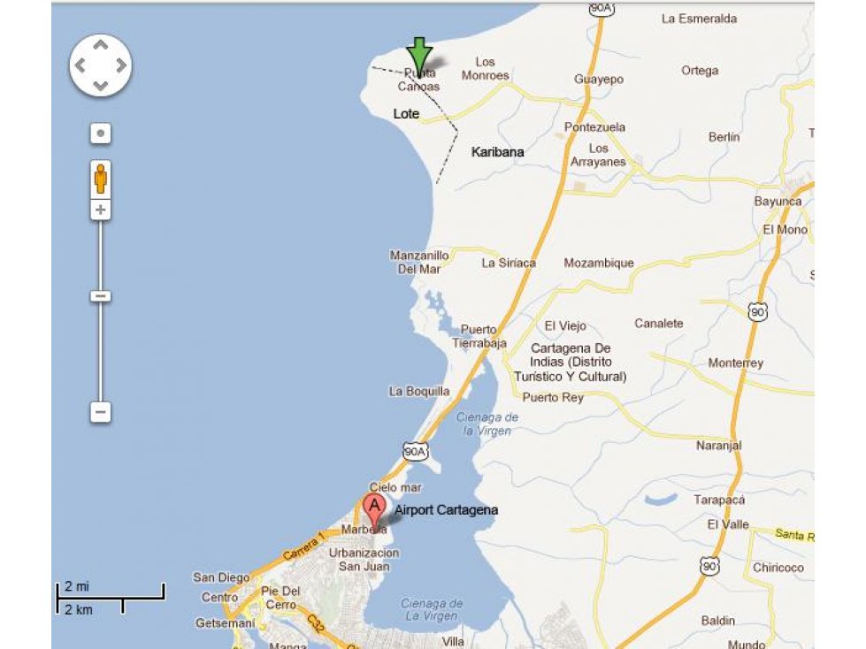 Vendo Lote En Punta Canoa Zona de Desarrollo en Cartagena — foto 6