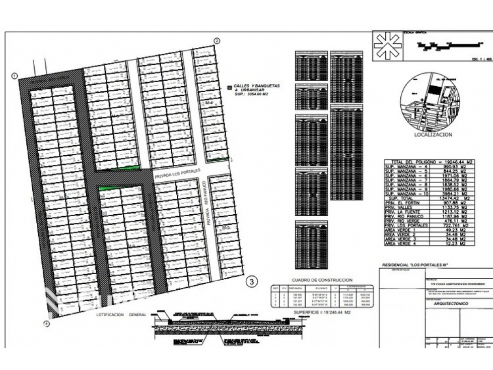 TV2367-VG TERRENO EN VENTA, FRACC. LOS PORTALES 2 - 5