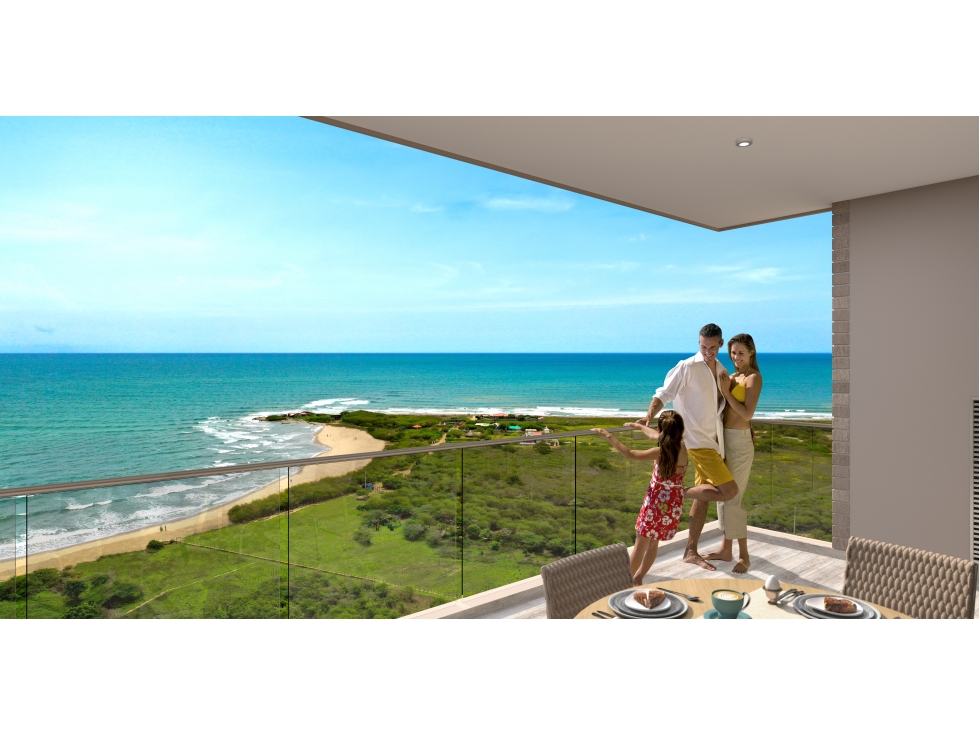 Vendo Apartamento primera línea de mar entre Barranquilla y Cartagena