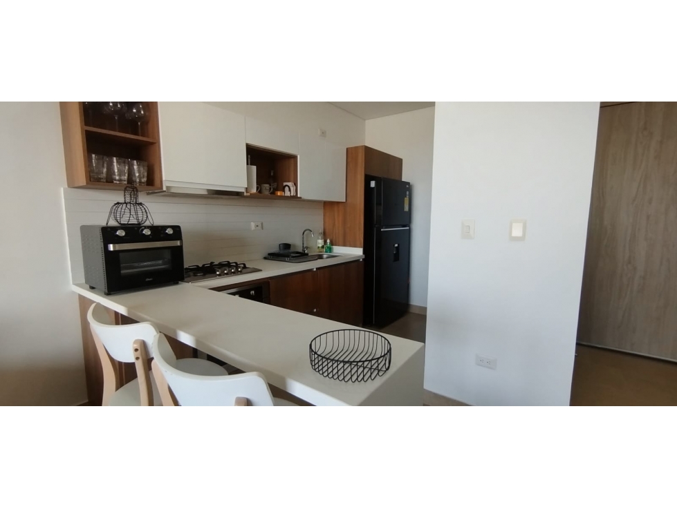 VENDO APARTAESTUDIO AMOBLADO VISTA AL MAR EN PUNTA ROCA, PTO COLOMBIA — foto 3