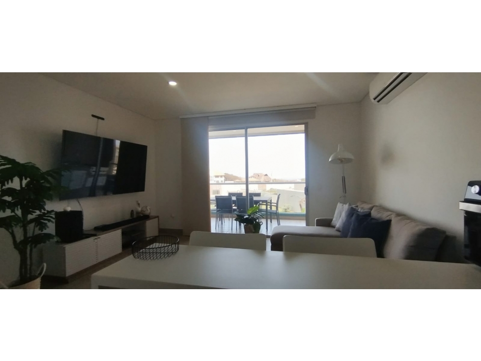 VENDO APARTAESTUDIO AMOBLADO VISTA AL MAR EN PUNTA ROCA, PTO COLOMBIA — foto 4