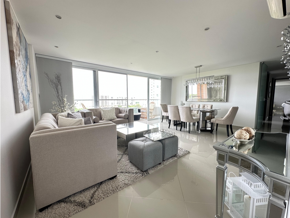 VENTA DE APARTAMENTO AMOBLADO SECTOR BUENAVISTA, BARRANQUILLA