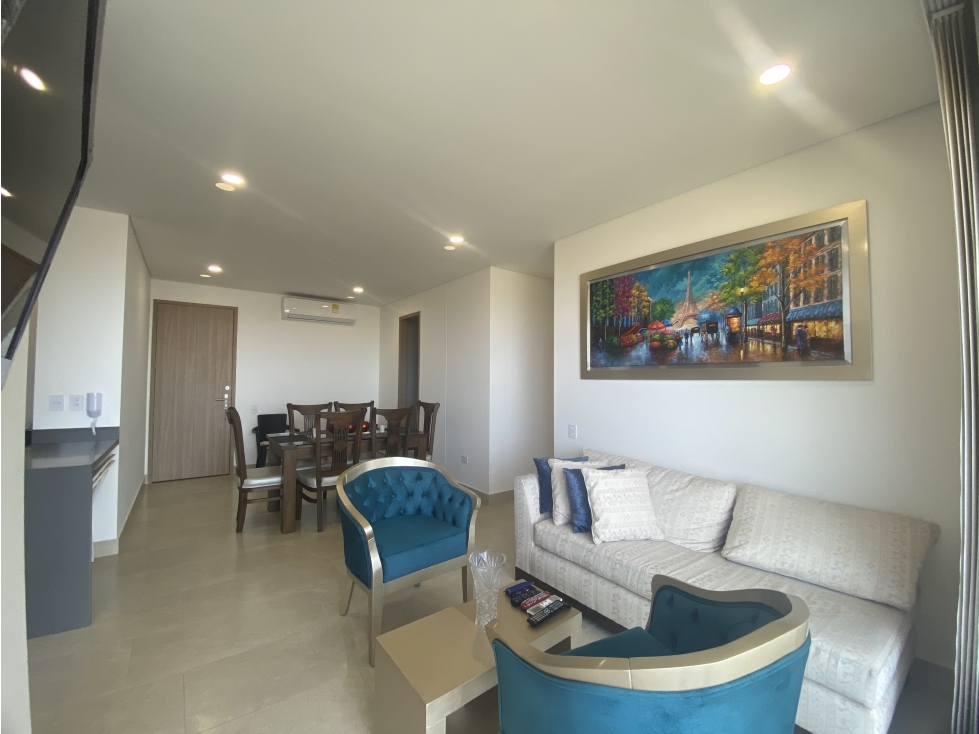 VENDO APARTAMENTO AMOBLADO EN PUNTA ROCA SABANILLA, PUERTO COLOMBIA